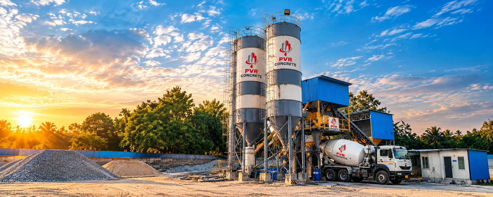 PVR Concrete ready mix concrete construction site